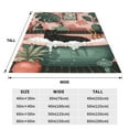 thumbnail image 3 of Honeii Black Cat Pink Bathroom Print Fleece Blanket - Throw Blanket for Bed, Sofa, Couch, Camping, and Travel , Microplush Ultra Soft Warm Blanket-60"x50", 3 of 7