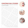 thumbnail image 4 of 3 hojas Navidad Copos de nieve Nail Art Stickers Calcomanías de uñas Manicure Art Supply, 4 of 6