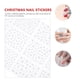 thumbnail image 4 of 3 hojas Navidad Copos de nieve Nail Art Stickers Calcomanías de uñas Manicure Art Supply, 4 of 6