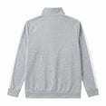 thumbnail image 6 of Fanshiluo Men's Stand Collar Full-Zip Long Sleeve Track Jacket, Contrast Side Stripes Athletic Jacket with Pockets for Men,XXL,Big and Tall Men, 6 of 6