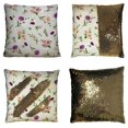 thumbnail image 1 of EREHome pink purple orange white roses lisianthus flowers white Pillow Case Home Decor Cushion Cover 20x30 Inch, 1 of 2