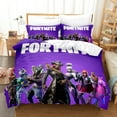 thumbnail image 1 of Fortress Night Quilt Cover Three-Piece Set, Bedding, Bed Sheet Quilt Cover, Microfiber, Duvet Cover-HAPDEN, 1 of 3
