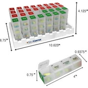 FSA/HSA Medcenter 31-Day Medication Organizer in Boxes with 4 Daily Compartments – Standard Size