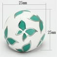 thumbnail image 2 of Womens Rings High polished (no plating) 316L Stainless Steel Ring with Epoxy in Emerald TK1137, 2 of 4