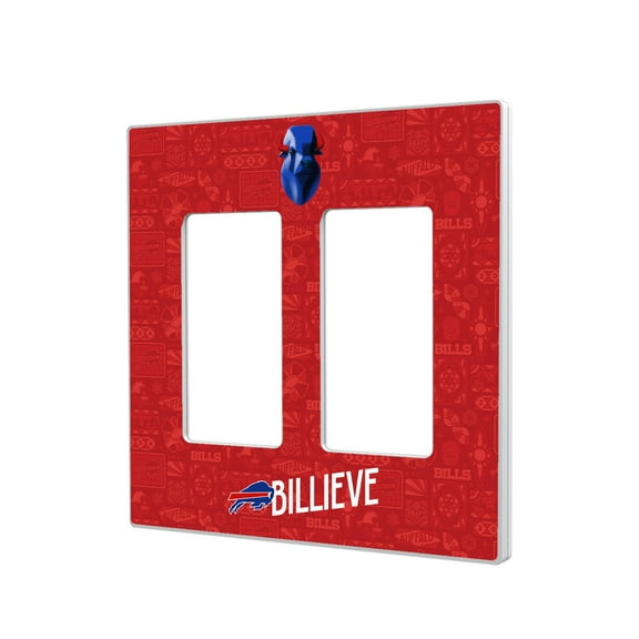 Buffalo Bills 2024 Illustrated Limited Edition Double Rocker Light Switch Plate
