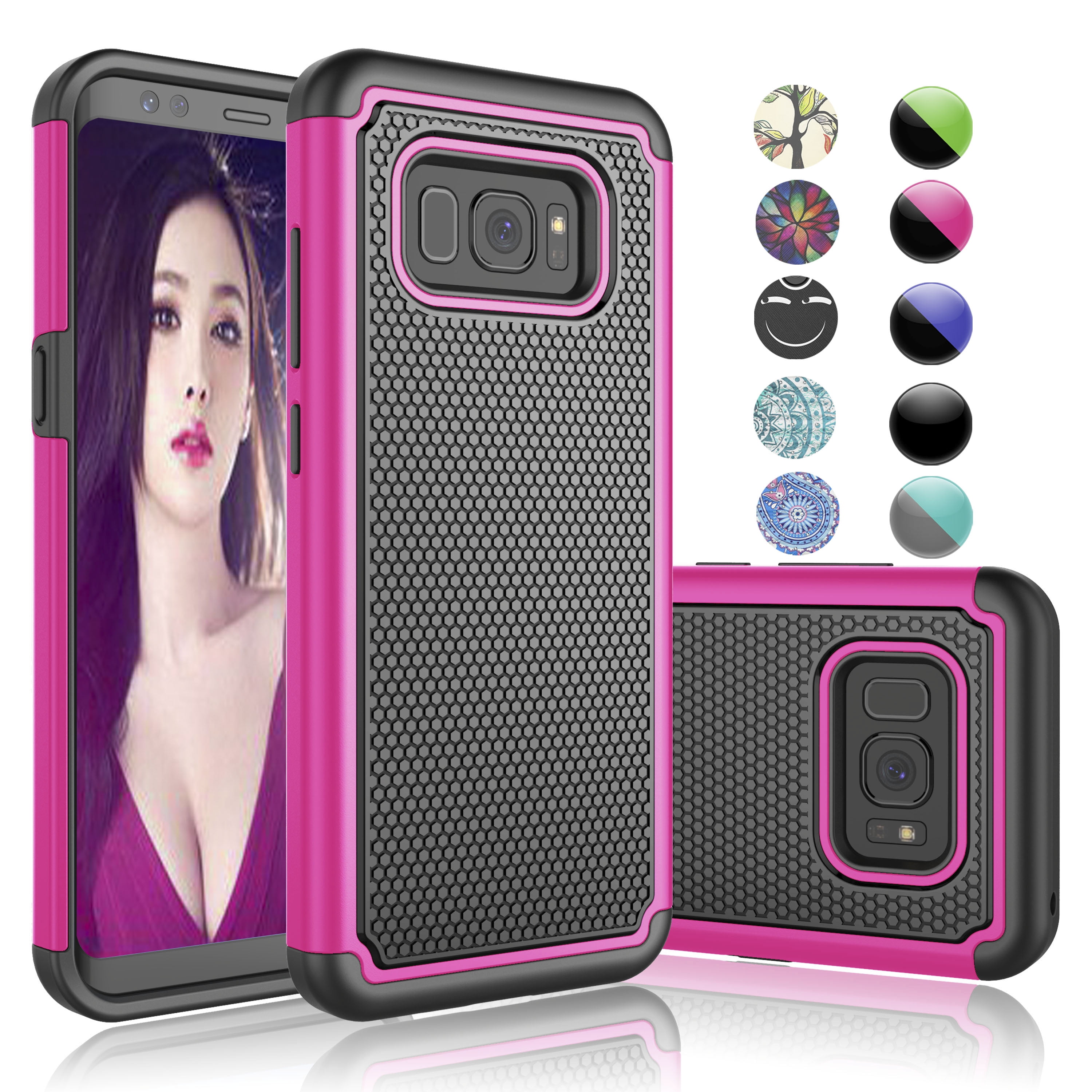 Samsung Galaxy S8 Case, Galaxy S8 Case Cover, Njjex [Rose] Rugged