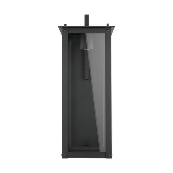 Capital Lighting 934641BK-GL Hunt 1 Light Outdoor Wall Light, Black