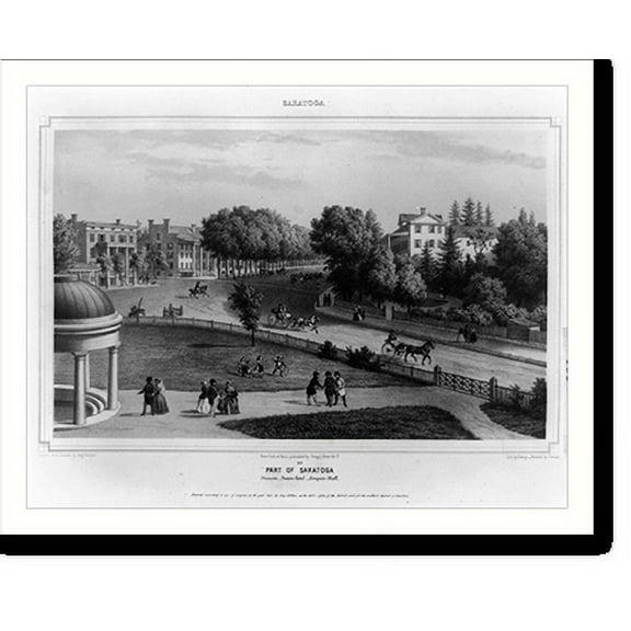 Historic Print, Saratoga part of Saratoga, 16" x 20"