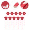thumbnail image 4 of CIMAXIC Pailles Décoratives pour Fête 20 Pcs (Rouge), 7.76"X0.24"X0.24 Pouces, 4 of 4