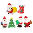 thumbnail image 7 of 12 pcs Xmas Cake Topper Cartoon Santa Cake Decoration Baking Insert (Random Style), 7 of 7