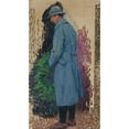 thumbnail image 2 of Henri Martin 10x14 Black Ornate Wood Framed Double Matted Museum Art Print Titled: Study for the War Memorial; the Man with a Laurel Mortuary Crown, 2 of 5