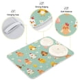 thumbnail image 4 of Cute Chick with Egg Dish Drying Mat 16x18 Absorbent Microfiber Draining Rack Pad for Kitchen Counter Sink, 4 of 8