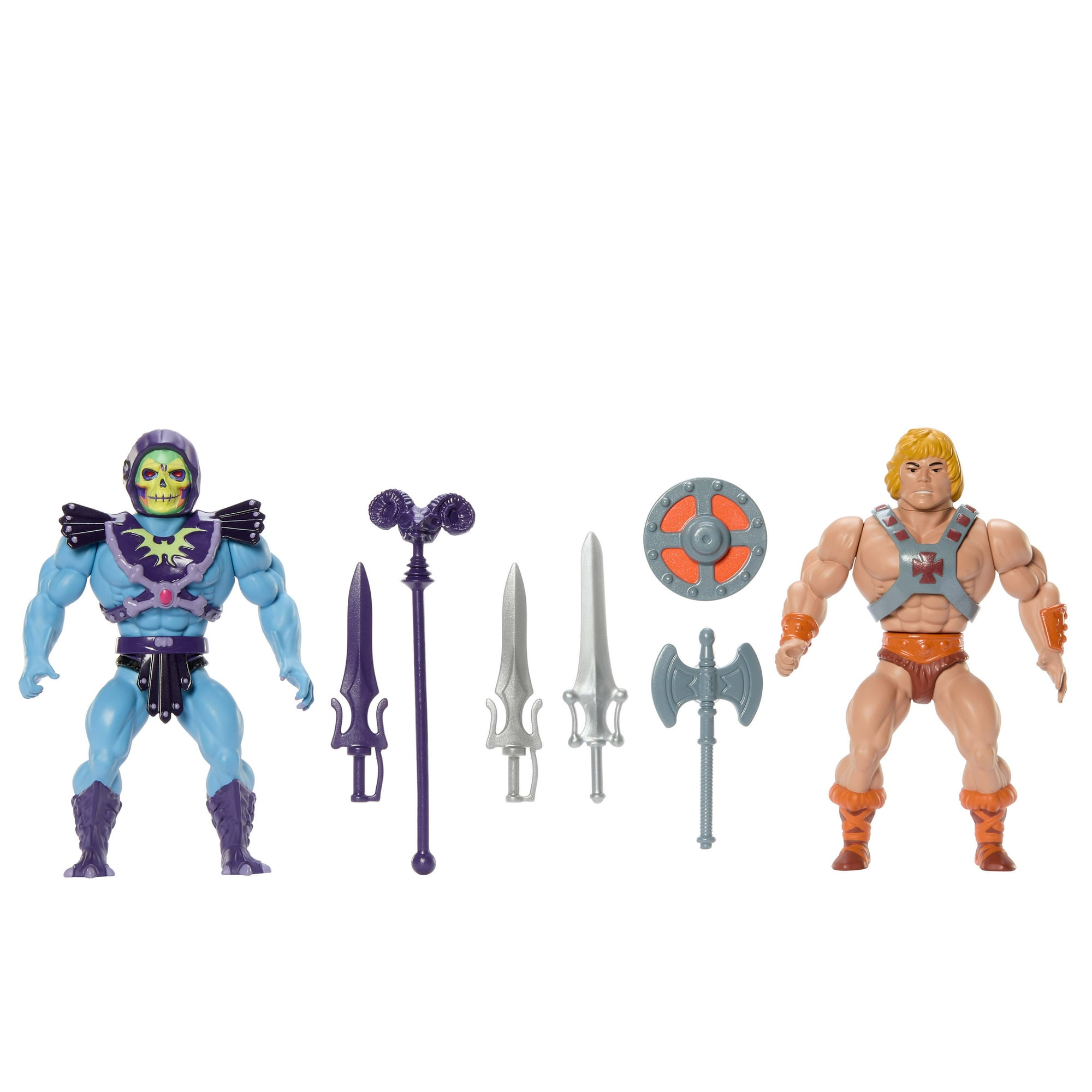 Masters of the Universe Origins Retro Punching He-Man and Skeletor