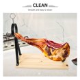 thumbnail image 3 of OULII Heavy Duty Hammock Rack Slicing Ham Holder Wood Space-saving 1Set, 3 of 8