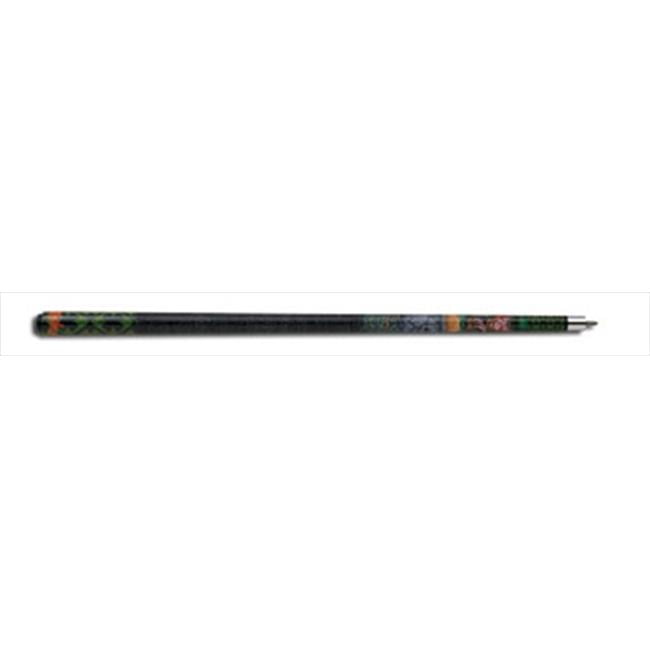New Action MAY26 Pool Cue Stick Leprechaun and Clover Overlay18-21 oz & Case 