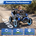 thumbnail image 6 of Wisairt 24V Ride on Toys 4WD Ride on Cars with Remote Control, 2 XL Seater Electric Car for Kids, Power Car Wheels, UTV w/ Four Motors, Music, LED Lights, Wireless Audio, 3 Speeds, Blue, 6 of 10