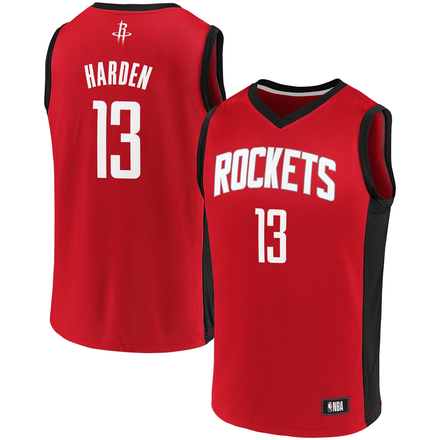 Men's Fanatics Branded James Harden Red/Black Houston Rockets Replica ...