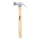 Hyper Tough 7oz Wood Handle Claw Hammer with Smooth Face