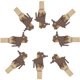 thumbnail image 4 of Moyic 10 Uds. De Clips de para Navidad, adornos navideños DIY, decoración de fiesta de año nuevo, Clip de pared de fotos, decoraciones para Kits de decoración para fiestas Alce Moyic HA001767-03, 4 of 6