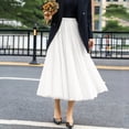 thumbnail image 5 of Rciityk Summer Skirts for Women High Waisted Flowy Tulle Pleated Maxi Skirts Spring Boho Ankle-Length Long Casual Skirt, 5 of 6