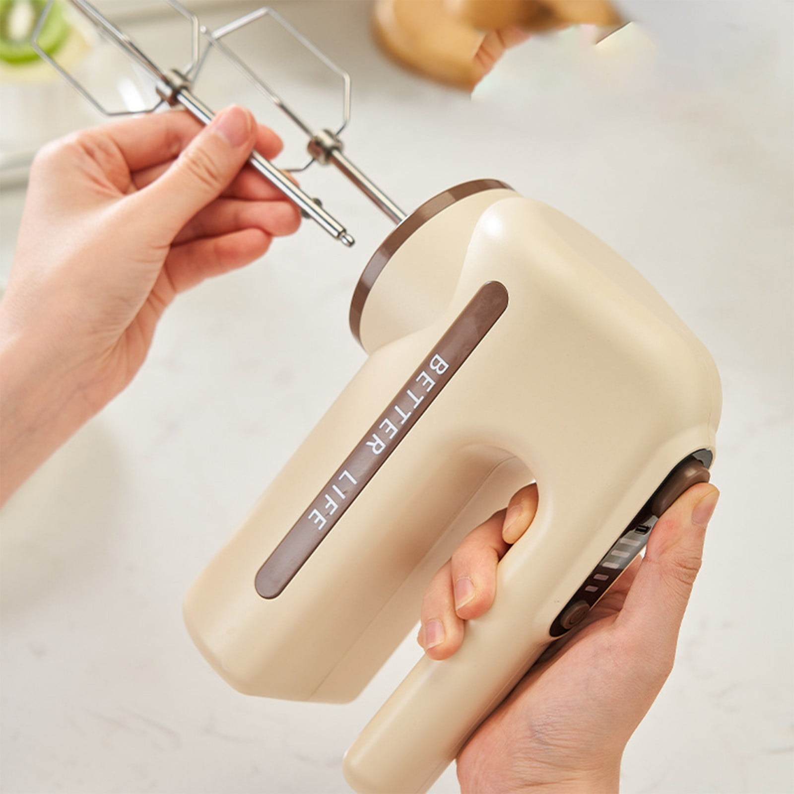Gnmfd Multi Functional Baking Cream Whisk, Electric Hand Mixer, Even Mixing High Efficiency, Easy Clean, Versatile For Whipped Cream, Desserts, Baking Recipes Home Party Use