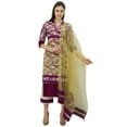 thumbnail image 3 of Atasi Straight Designer Kurta With Short Palazzo Pant Salwar Kameez With Dupatta, 3 of 9