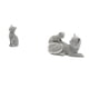 thumbnail image 1 of Estatua de gato, figura decorativa de resina, escultura de animal coleccionable para entrada, estantería, sala de estar, dormitorio, adorno de mesa, a, 1 of 8