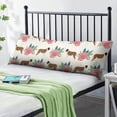 thumbnail image 2 of Dog Print Design Body Pillow Cover 20x54 - Cozy & Breathable - Multipurpose Use, 2 of 6