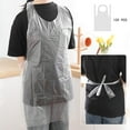 thumbnail image 1 of Transparent Disposable Apron, Thick Sleeveless Kitchen Apron, Waterproof Cover Up, Food Service, Home Use, Lightweight Design, for Chefs/Cooks, Easy Clean, Plastic Protective Apron, Akmoler, 1 of 7