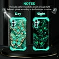 thumbnail image 7 of Casetego for Samsung Galaxy A16 5G Case,Glow in The Dark Three Layer Heavy Duty Shockproof Protection Hard Plastic Bumper+Soft Silicone Protective Case,Green Butterfly, 7 of 7