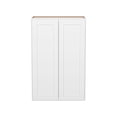 thumbnail image 3 of Furinno Shaker Wall Kitchen Cabinet 2-Doors 2-Shelves, Ready to Assemble, 12 D x 27 W x 36 H, White, 3 of 9