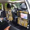 thumbnail image 7 of WOBOGO Lemonade Lass Backseat Car Organizer 2 PCS Footed Universal Car with Touch Screen Tablet Holder Rear Seat Protector, 7 of 7