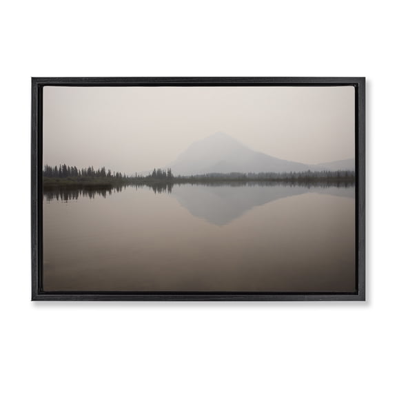 Stupell Industries Rustic Lodge Black Floating Frame Canvas Art, 25 x 17, by Carol Robinson