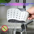 thumbnail image 3 of Soporte para esponja para colgar en la cocina, organizador ajustable de goma para fregadero, escurridor de líquidos, estante para cepillos, cesta de drenaje, para fregadero, cepillo para platos Noticed SH1105-27, 3 of 7