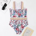 thumbnail image 4 of Aayomet Womens Swimsuits One Piece Slimming Cute One Piece Bathing Suit Ruffle V Neck Swimwear,White S, 4 of 5