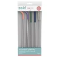 thumbnail image 2 of Zak Designs 5pk Straw Cleaner Set: Stainless Steel & Silicone, Multicolor, Dishwasher-Safe, Drinkware Accessories, 2 of 6