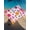 White, variant on Outdoor Sun Shade Sail 8'x10', Colorful Flowers Patio Beach Shade Canopy Cloth Waterproof, Spring Watercolor Love Heart Floral Pink TearResistant & UV Protection Sun Sail for Backyard Garden Deck