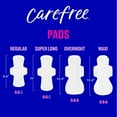 thumbnail image 6 of CAREFREE® Ultra Thin Pads, Super/Long With Wings, (4 pack of 28 Ct), 6 of 6