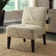 thumbnail image 1 of ACME Furniture Reece Map Fabric Accent Chair in Beige and Espresso, 1 of 2