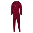 thumbnail image 5 of Baqcunre Men Pure Color Splicing Autumn Winter Casual Hoodie Print Zipper Solid Jumpsuit,S,One Piece Jumpsuit,Men'S Pants,Full Body Jumpsuit,Hoodies For Men,Mens Fashion,Red, 5 of 9