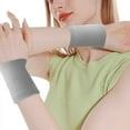 thumbnail image 3 of Sweat Absorbing Sports Wristband Headband Set, Head & Wrist Sweat Bands, 3 of 8