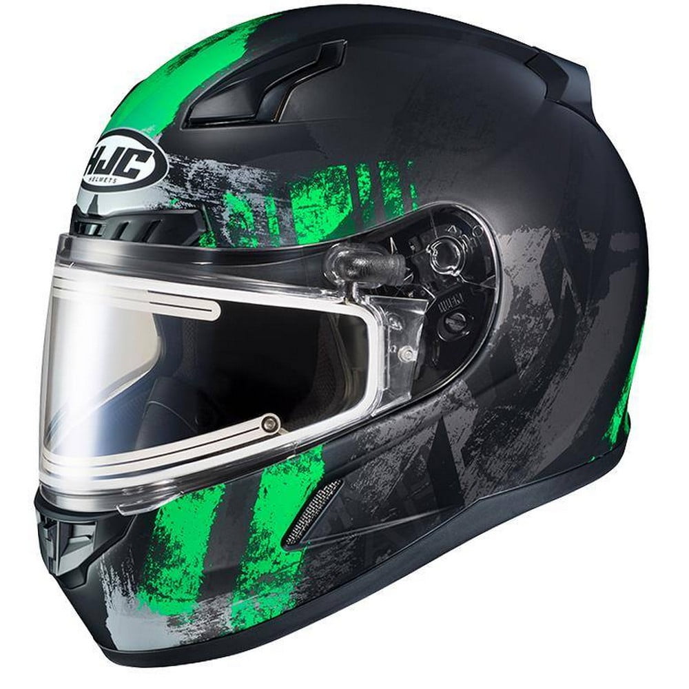 HJC CL-17 Arica Electric Shield Snow Helmet Green/Black ...