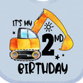 thumbnail image 4 of Inktastic Construction Truck It's My 2nd Birthday Boys or Girls Baby Bib, 4 of 4