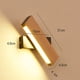 thumbnail image 1 of Luz de pared LED Lámpara de pared interior giratoria de 360 ????° 21x4x4.5CM 4W Blanco cálido Base negra Lámpara de noche de 220V Aplique al dormitorio Sala de estar Pasillo Escalera Hotel Ba?o, LingWen 8390614139053, 1 of 1