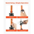 thumbnail image 4 of VEVOR Cabinet Jack Support Pole, 4-Pack, 45.7-114.2 Inch Steel Telescopic Quick Support Rod, Adjustable 3rd Hand System up to 154 lbs Capacity for Installing Cabinets, Lifting Drywall, Cargo Bars, 4 of 9