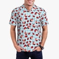 thumbnail image 1 of Balery Flowers and Lady Bugs Camisa Polo de Hombre con Estampado, de Manga Corta y Tejido Medio, Camisa Tipo Golf Polo-Medium, 1 of 6