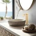 thumbnail image 2 of Cobbe High Arc Waterfall Bathroom Sink Faucet – Brushed Gold Single Handle with Deck Plate for 1-Hole, 2 of 9