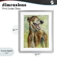 thumbnail image 4 of Stupell Industries Traditional Greyhound Smile Watercolor Gray Framed Print Under Glass, 17 x 21, by Patti Mann, 4 of 8