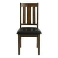 thumbnail image 2 of Clancy 5-Piece Rectangular Dark Brown Wood Top Dining Room Set, 2 of 7