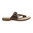 thumbnail image 3 of Eastland Tahiti II Women's Leather Thong Sandals Color: Brown Size: 7 MED, 3 of 5